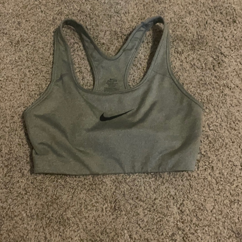 Gray Nike Sports bra